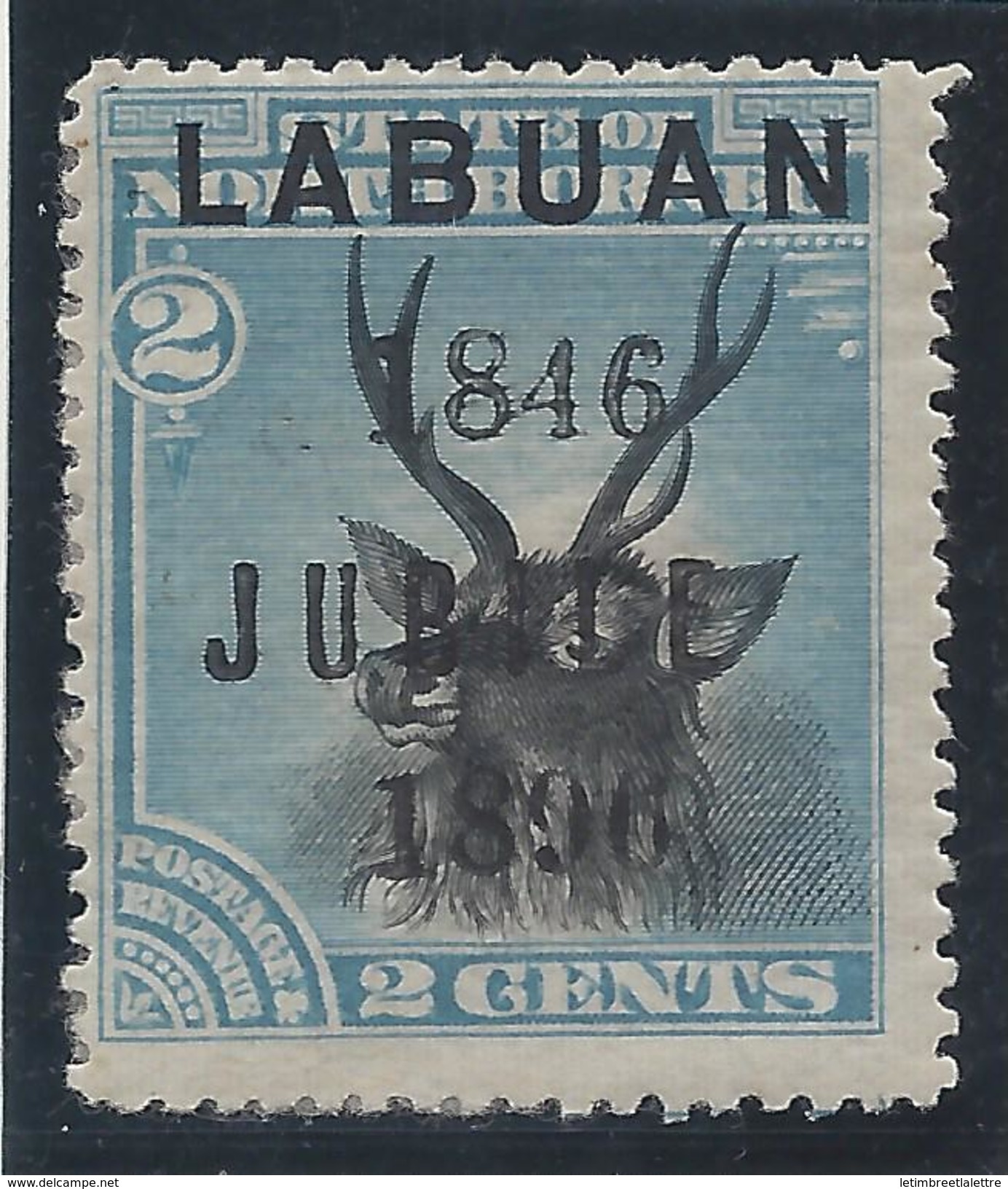 Labuan - N° 66 * - Neuf Avec Charnière - Variété De Surcharge : JUBILE - RARISSIME - Borneo Del Nord (...-1963)