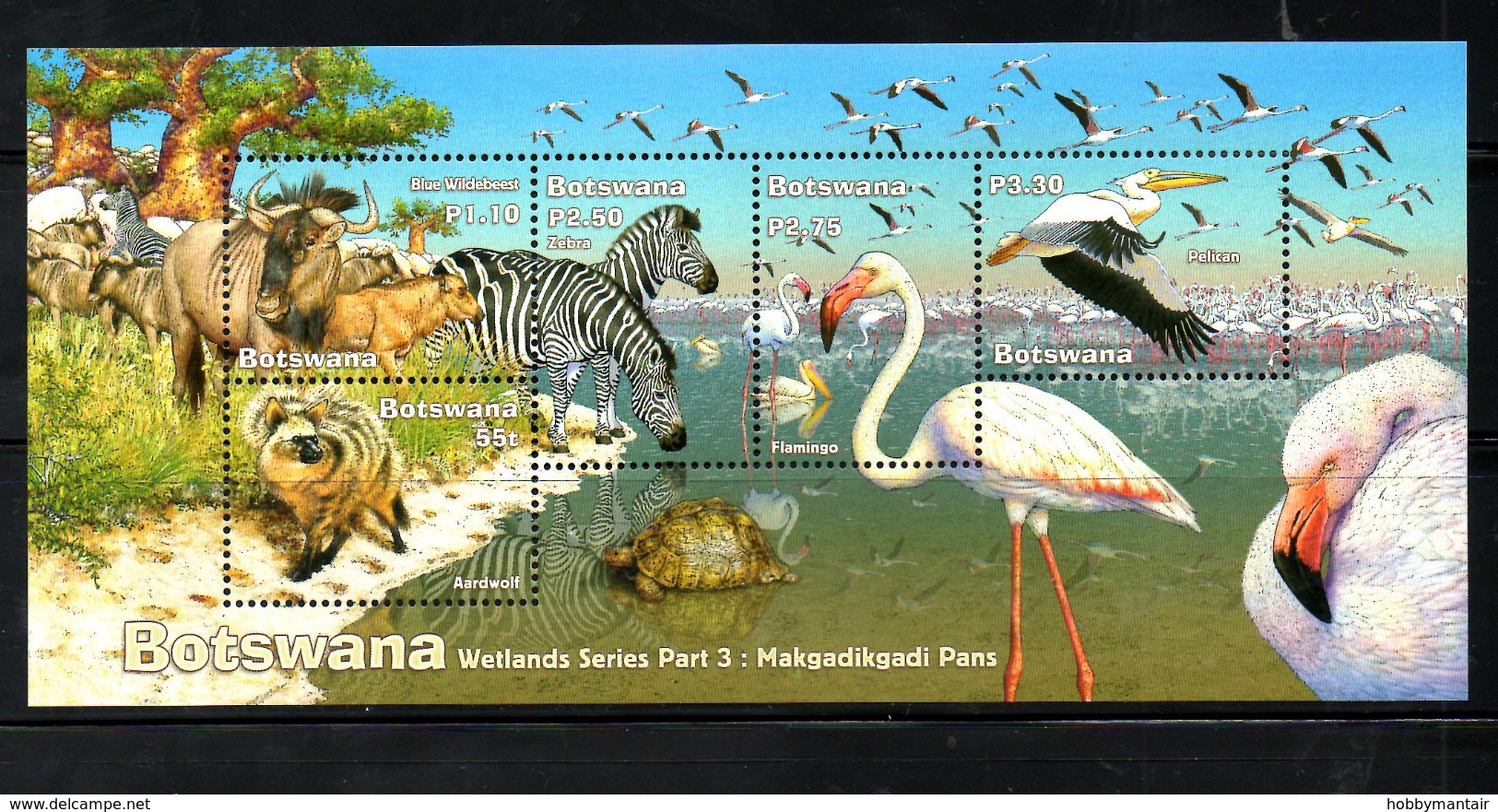 BOTSWANA, 2002, ANIMALS,BIRDS, PART III, M/S, MNH** - Autres & Non Classés