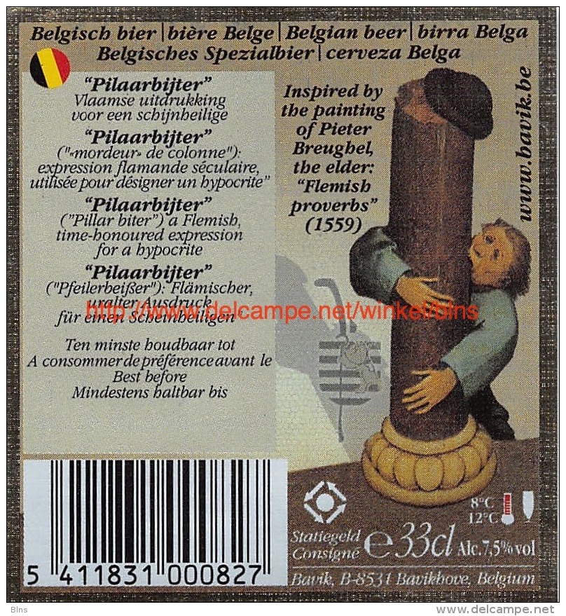 Pilaarbijter - Bavik - Bière