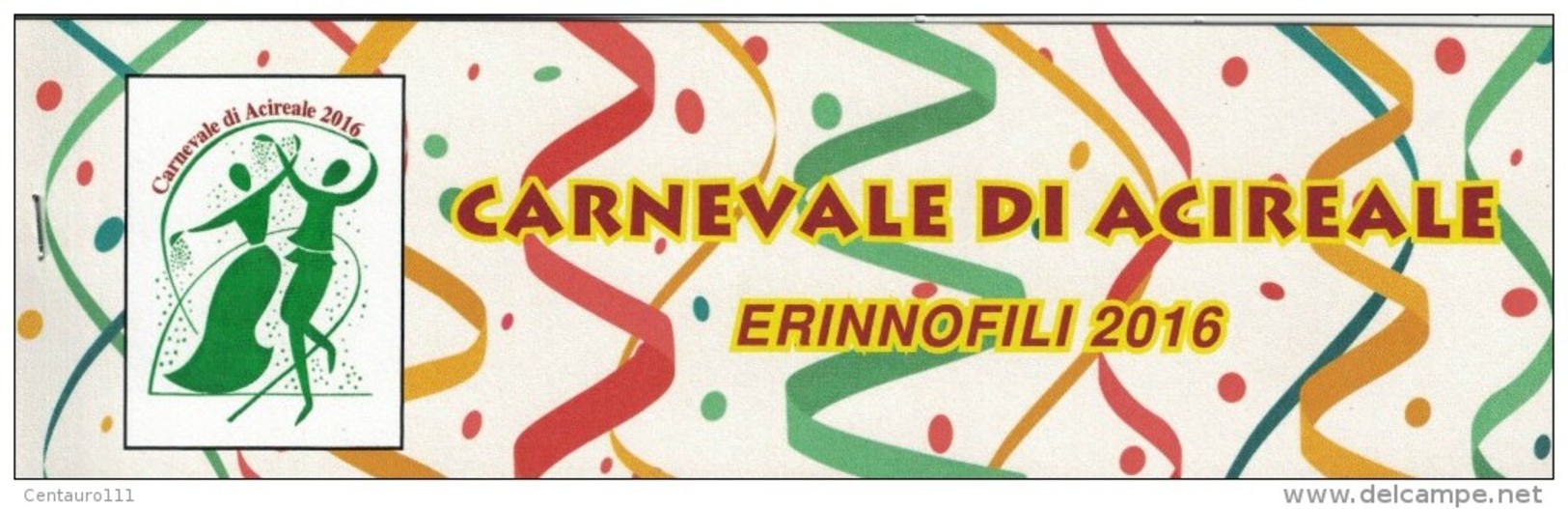 Acireale, Catania, Erinnofili Carnevale 2016 - Vignetten (Erinnophilie)