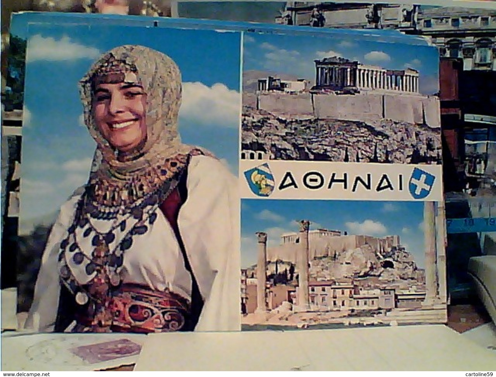 10 CARD GRECE GRECIA ATENE  ATHENS VUES TRAM AUTOBUS COSTUMI VB N1965/92  FW9421