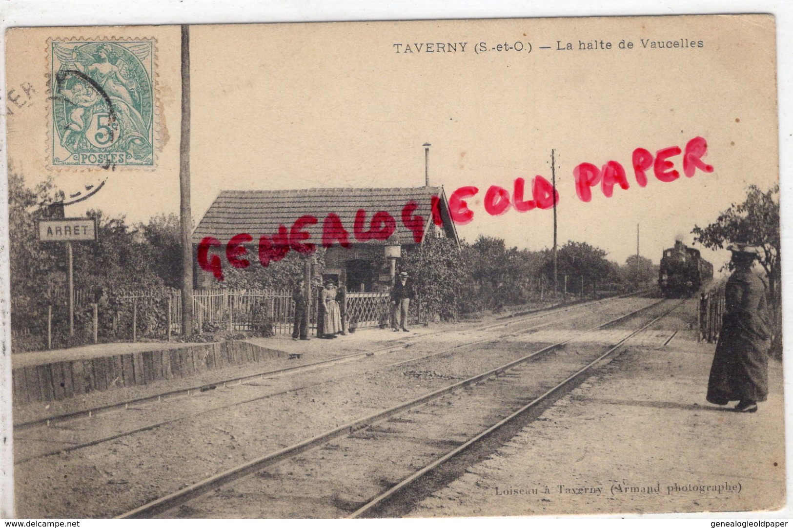 95 - TAVERNY - LA GARE  LA HALTE DE VAUCELLES - Taverny