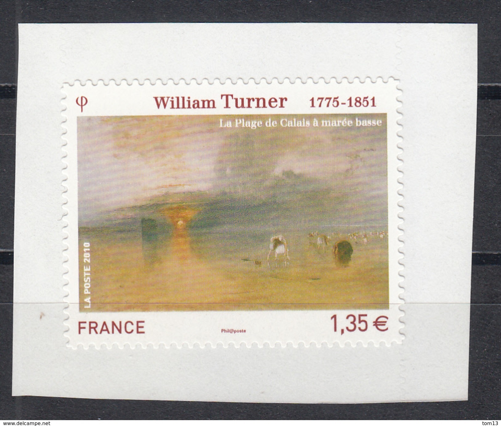 William Turner, AUTO ADHESIF N° 402, 2010 Neuf **   Grande Marge - Autres & Non Classés