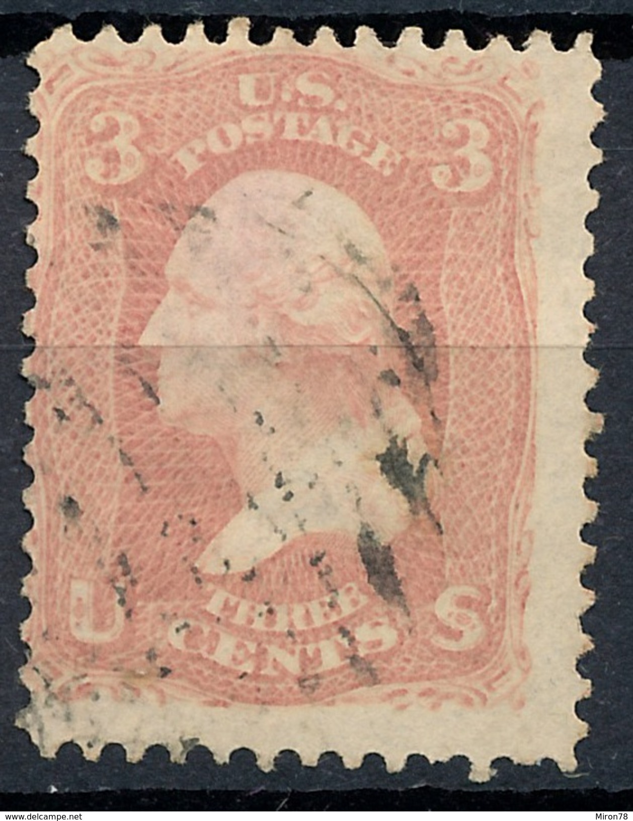 Stamp Us 1861 Scott#65 Washington 3c  Used Lot#32 - Usati