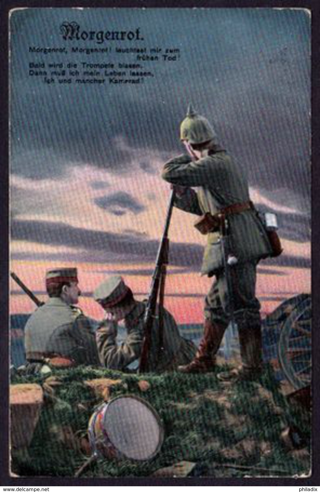 (605) Weltkrieg 1914-16 " Morgenrot " Feldpost 1915 (C-1) - War 1914-18