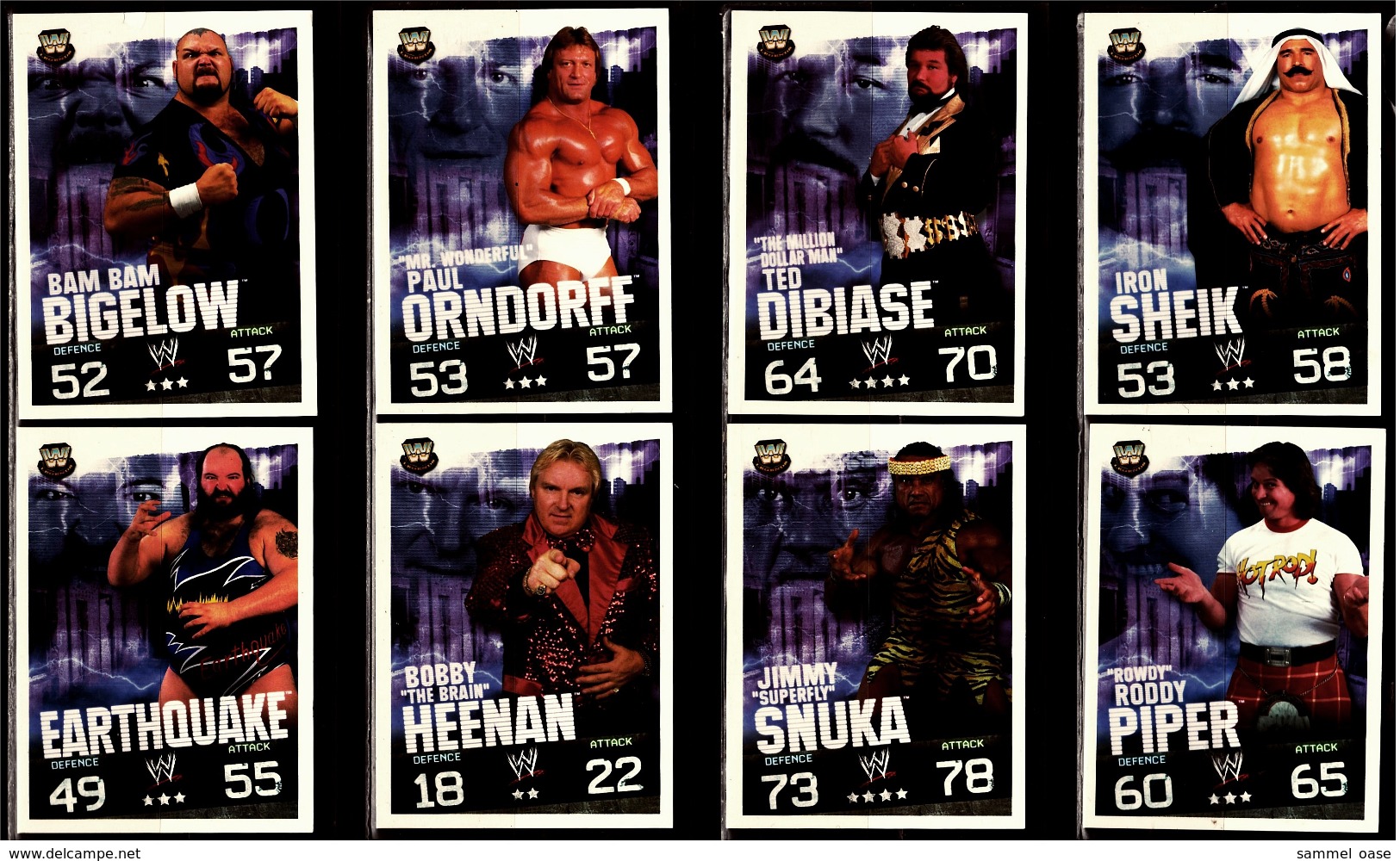 8 X Sammel-Karte / Trading Cards  -  WWE Wrestling  -  Slam Attax Evolution  -  Von Ca. 2008 / 2010   (8) - Sonstige & Ohne Zuordnung