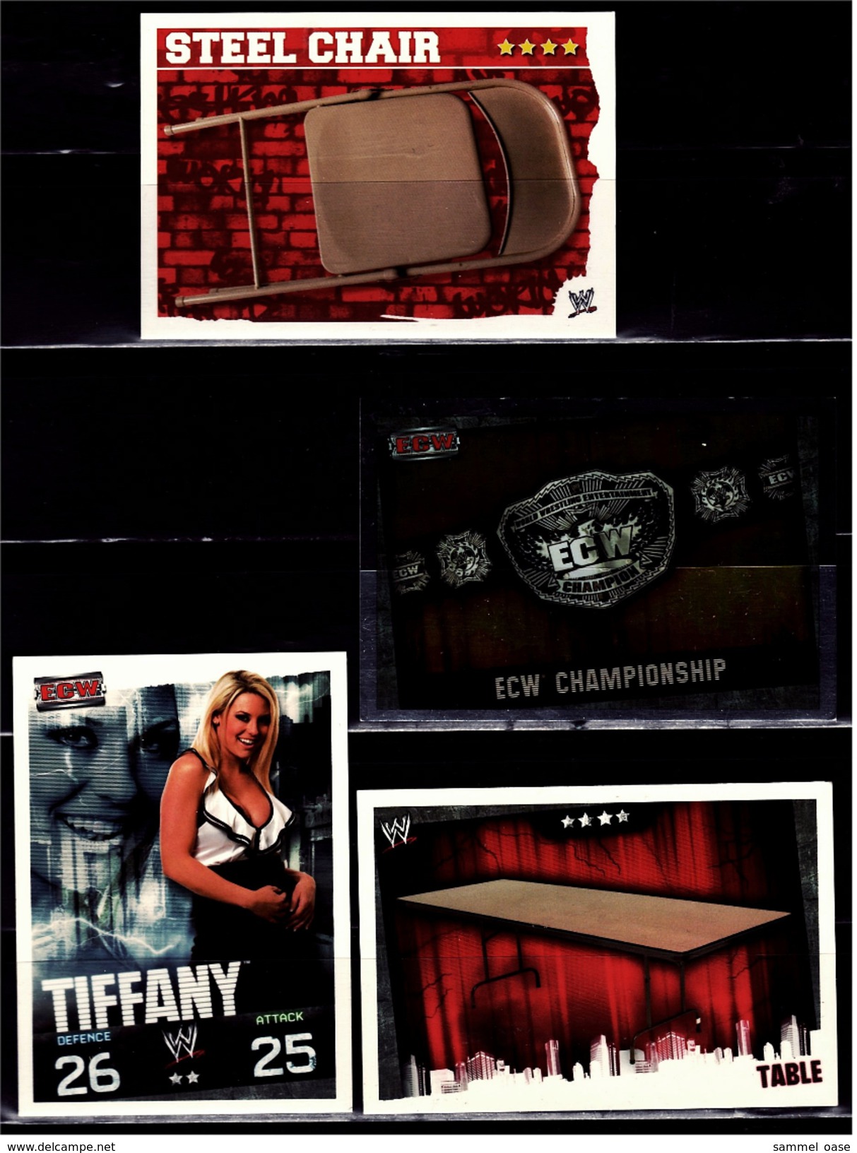 4 X Sammel-Karte / Trading Cards  -  WWE Wrestling  -  Slam Attax Evolution  -  Von Ca. 2008 / 2010   (15) - Autres & Non Classés