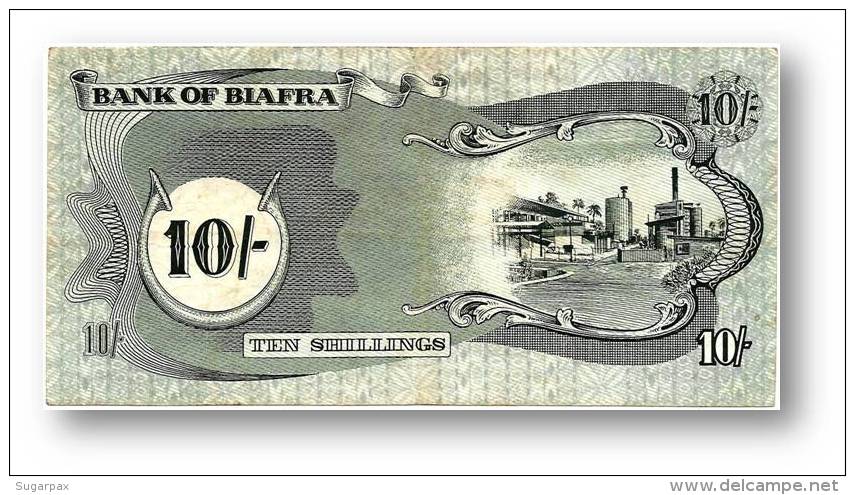 BIAFRA - 10 Shillings ND ( 1968 - 69 ) - Pick 4 - Serie GQ - ( Nigeria ) Africa - Altri – Africa