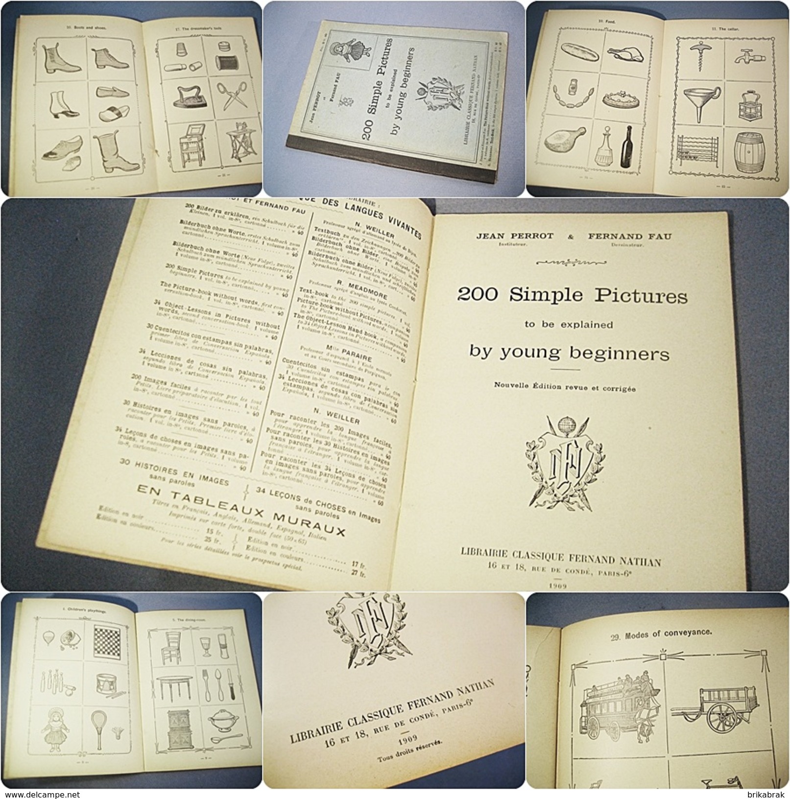 LIVRE 200 SIMPLE PICTURES BY YOUNG BEGINNERS + Anglais Angleterre Ecole Etudiant Scolaire - Examens/ Étude