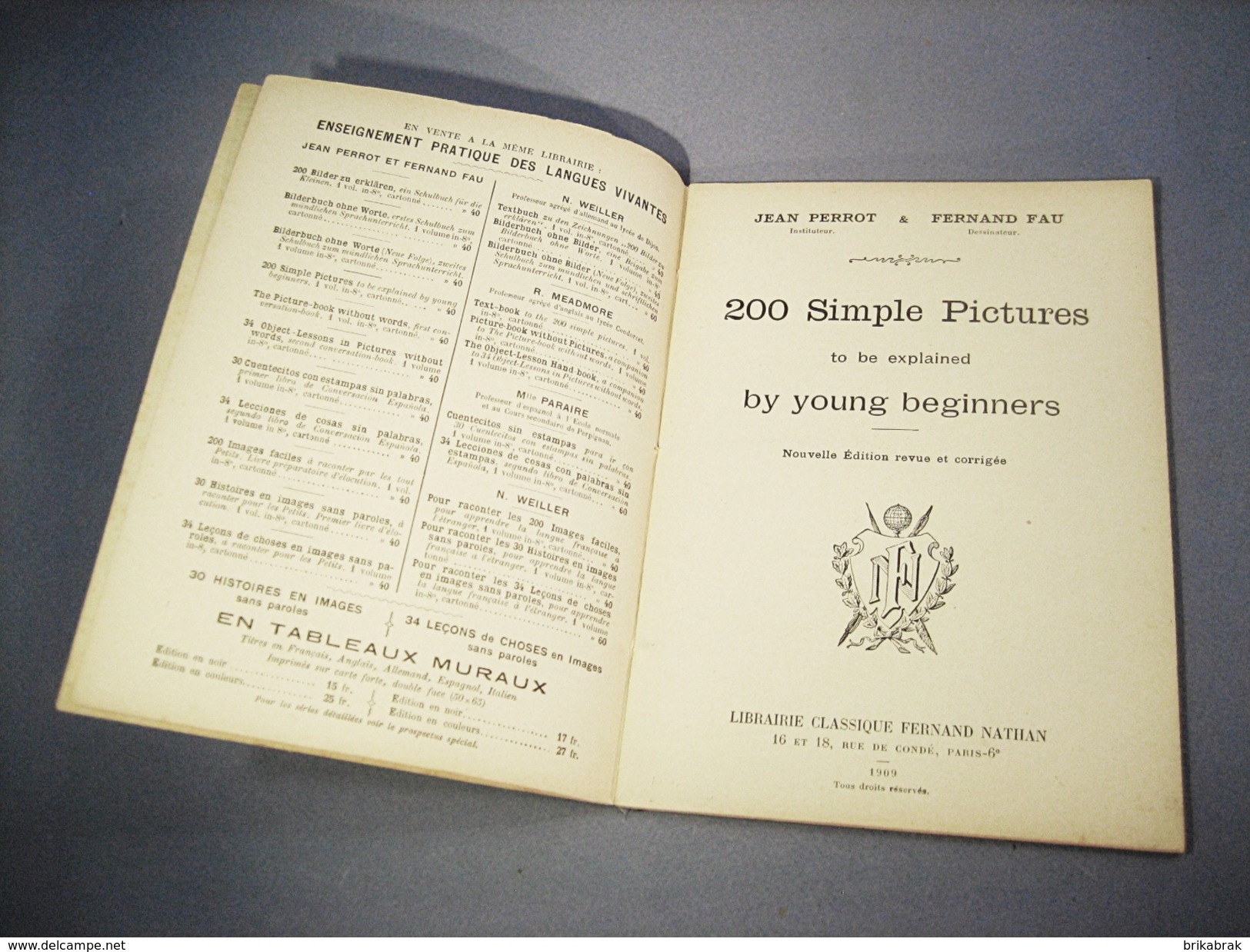 LIVRE 200 SIMPLE PICTURES BY YOUNG BEGINNERS + Anglais Angleterre Ecole Etudiant Scolaire - Examens/ Étude