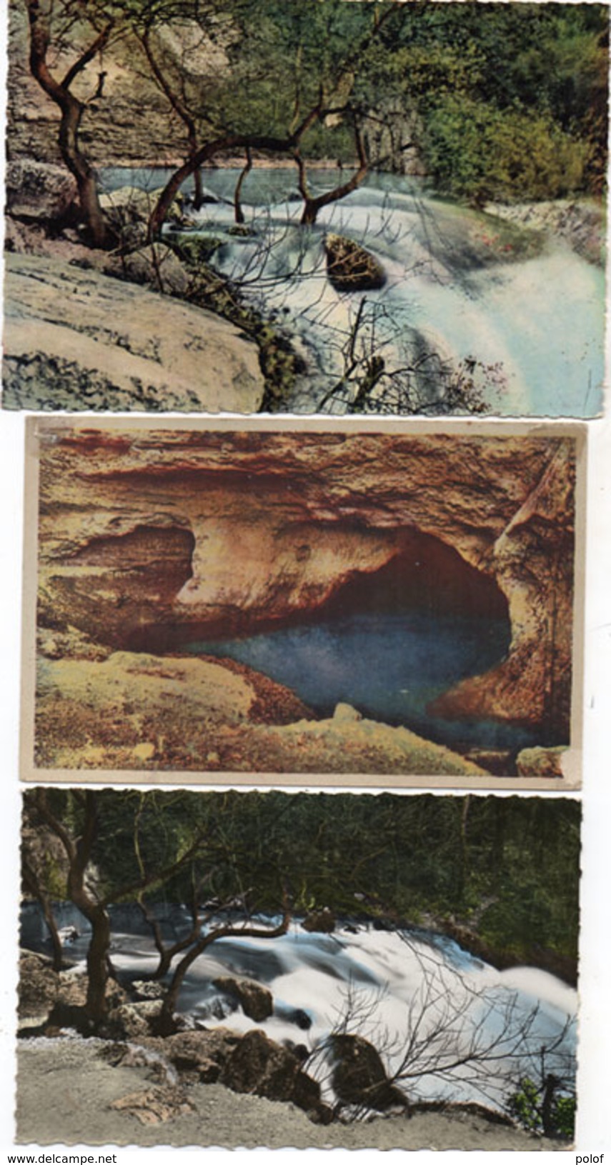 FONTAINE DE VAUCLUSE - 3 CP - La Source Par Hautes Eaux - Le Gouffre (93791) - Autres & Non Classés