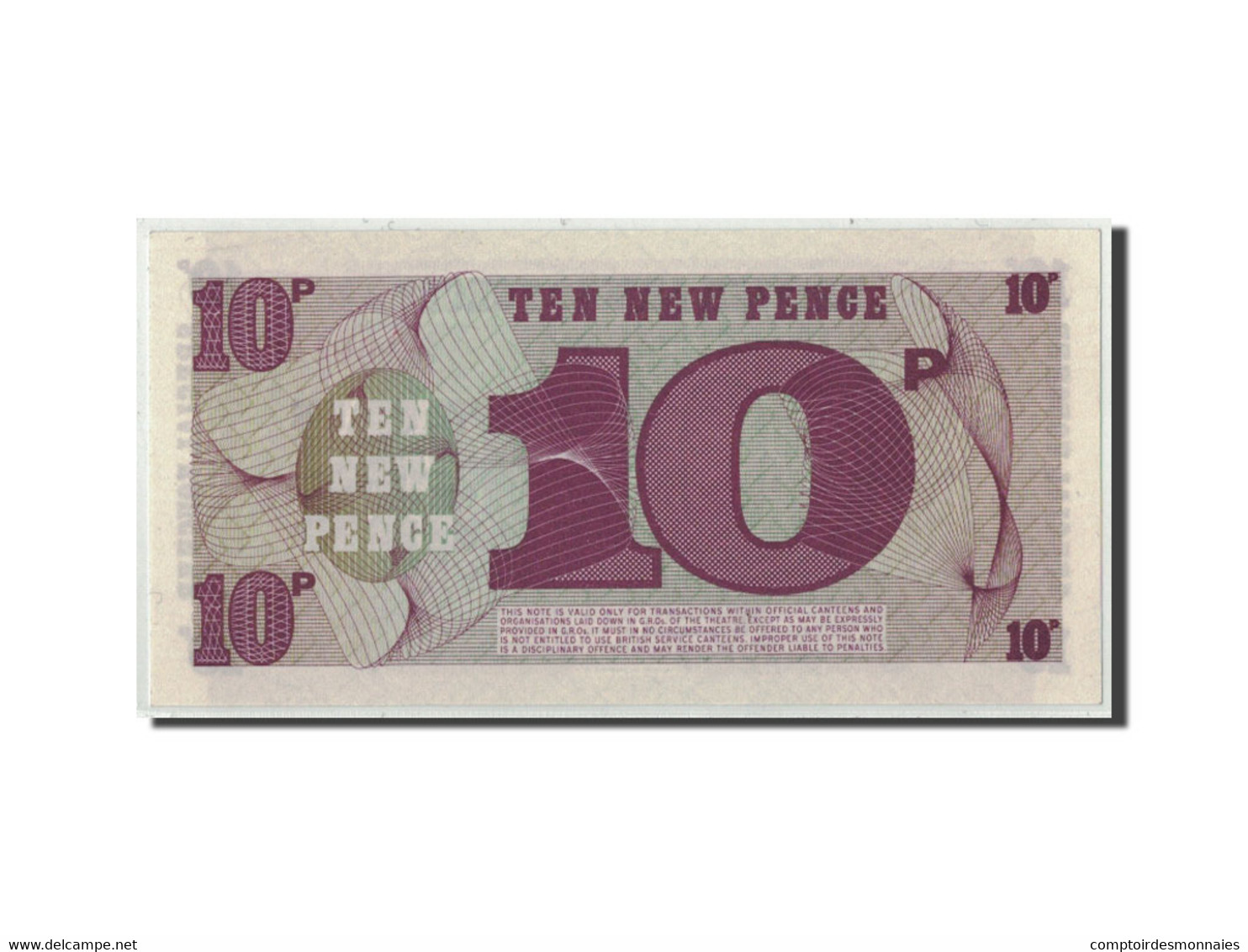 Billet, Grande-Bretagne, 10 New Pence, Undated (1972), KM:M48, SPL - British Armed Forces & Special Vouchers