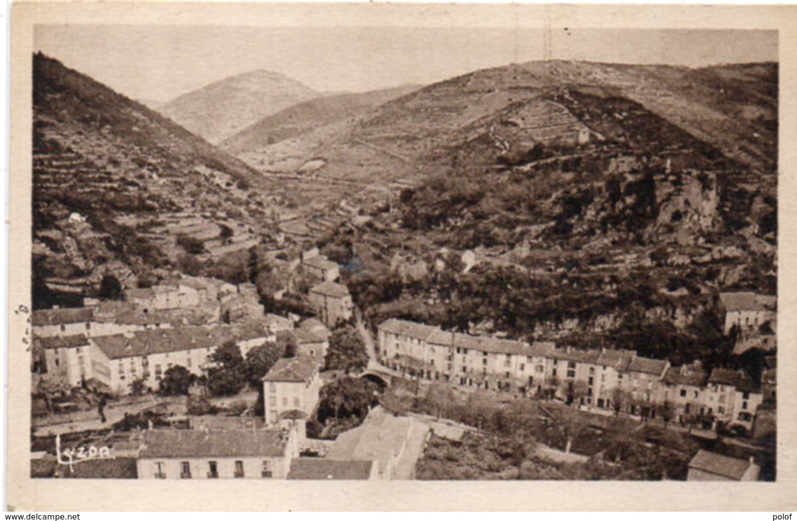 LUNAS - Vue Générale Coté Nord - Cachet Octogonal De Millau A Béziers   (93807) - Autres & Non Classés