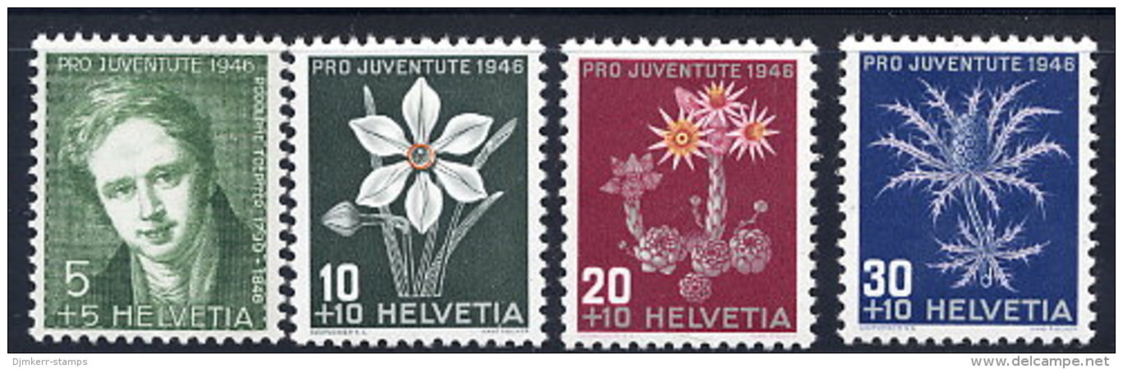 SWITZERLAND 1946 Pro Juventute Set  MNH / **.  Michel 475-78 - Unused Stamps