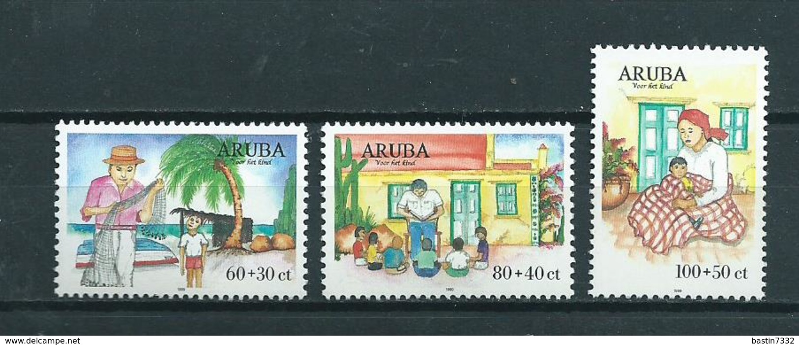 1999 Aruba Complete Set Child Welfare MNH/Postfris/Neuf Sans Charniere - Curaçao, Nederlandse Antillen, Aruba