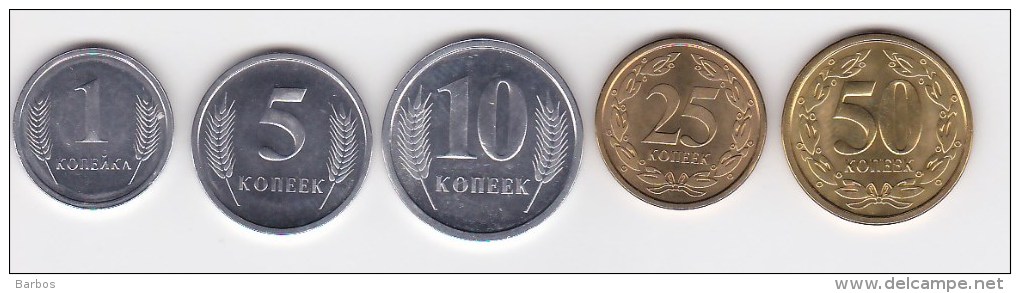 2000 - 2002 , Moldova , Transnistria , Set Of Coins , UNC - Moldova