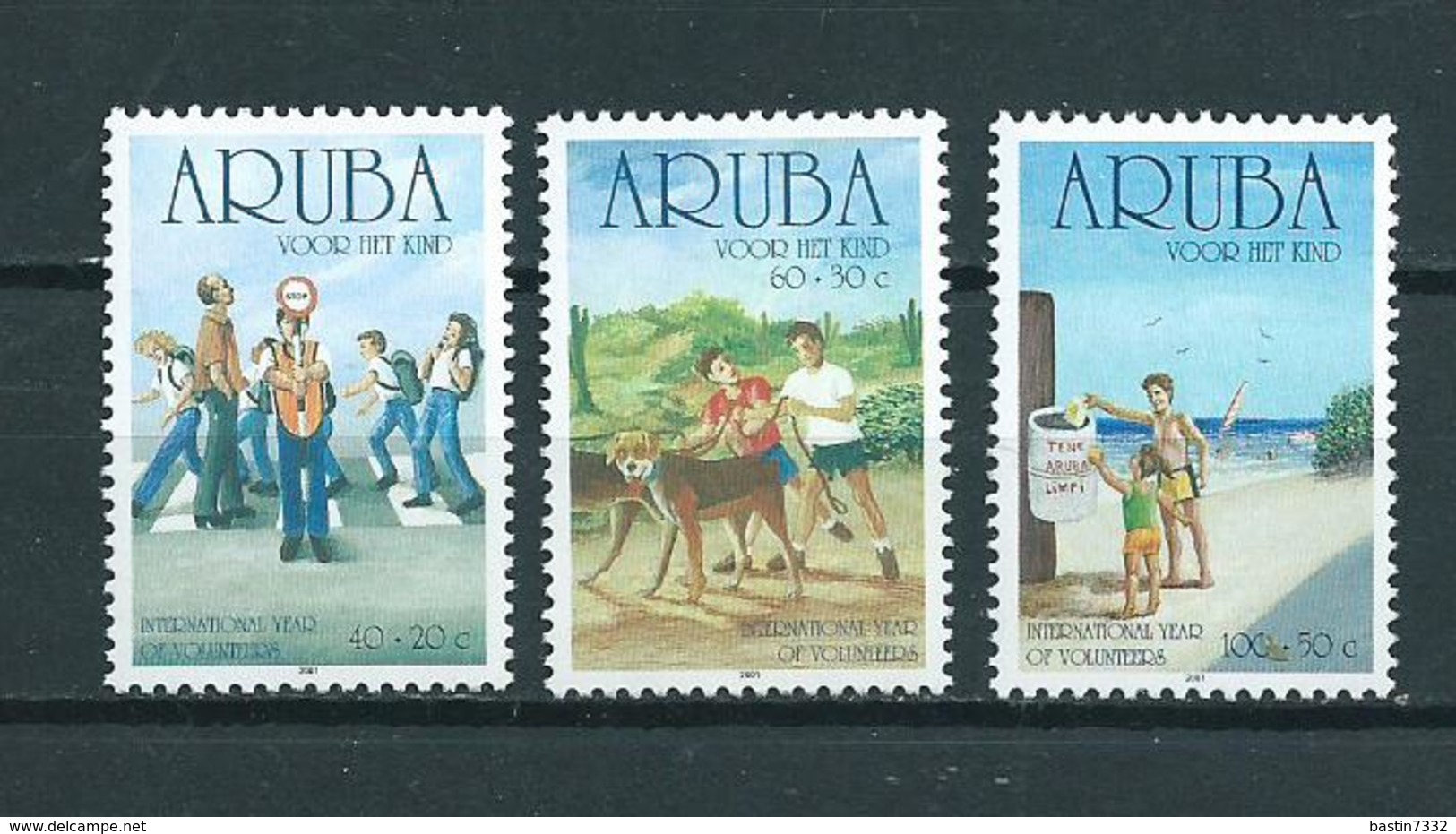 2001 Aruba Complete Set Child Welfare MNH/Postfris/Neuf Sans Charniere - Curaçao, Nederlandse Antillen, Aruba