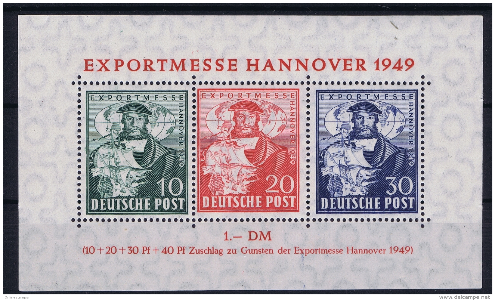 Deutschland Bi Zone  Mi Block Nr 1 C   MNH/**/postfrisch/neuf Sans Charniere - Neufs