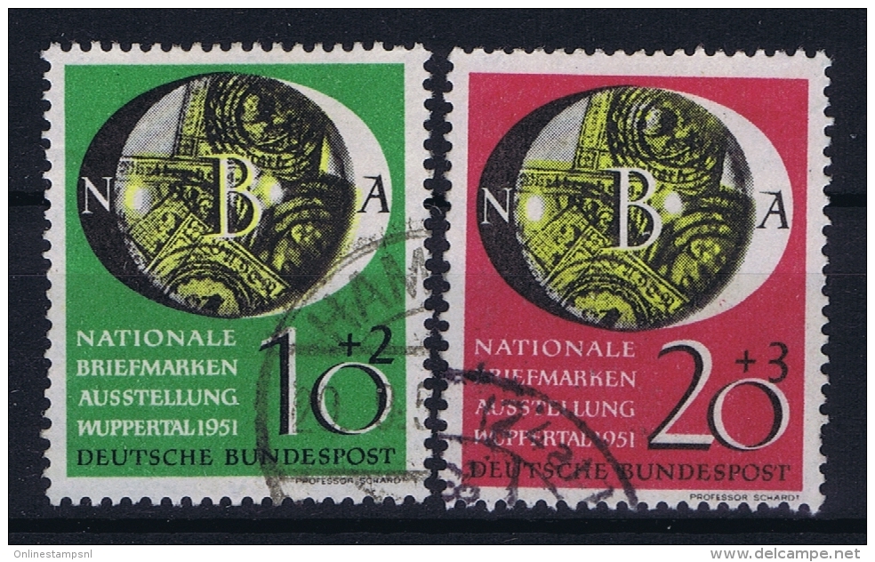 Bund: 1951  Mi  141 - 142  Used Obl Gestempelt - Usati