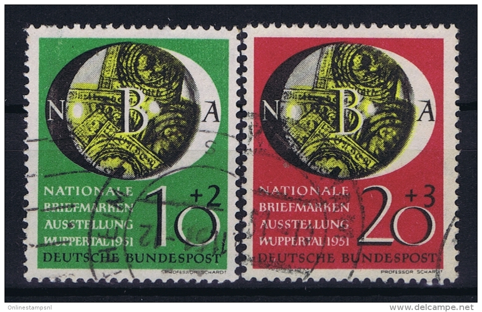 Bund: 1951  Mi  141 - 142  Used Obl Gestempelt - Usati