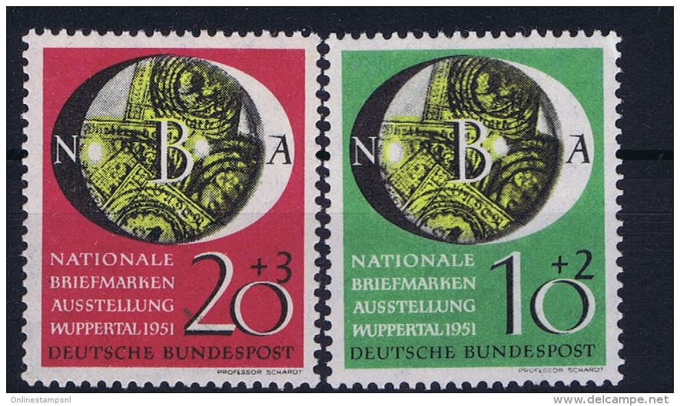 Bund: 1951  Mi  141 - 142  MNH/**/postfrisch/neuf Sans Charniere - Ungebraucht