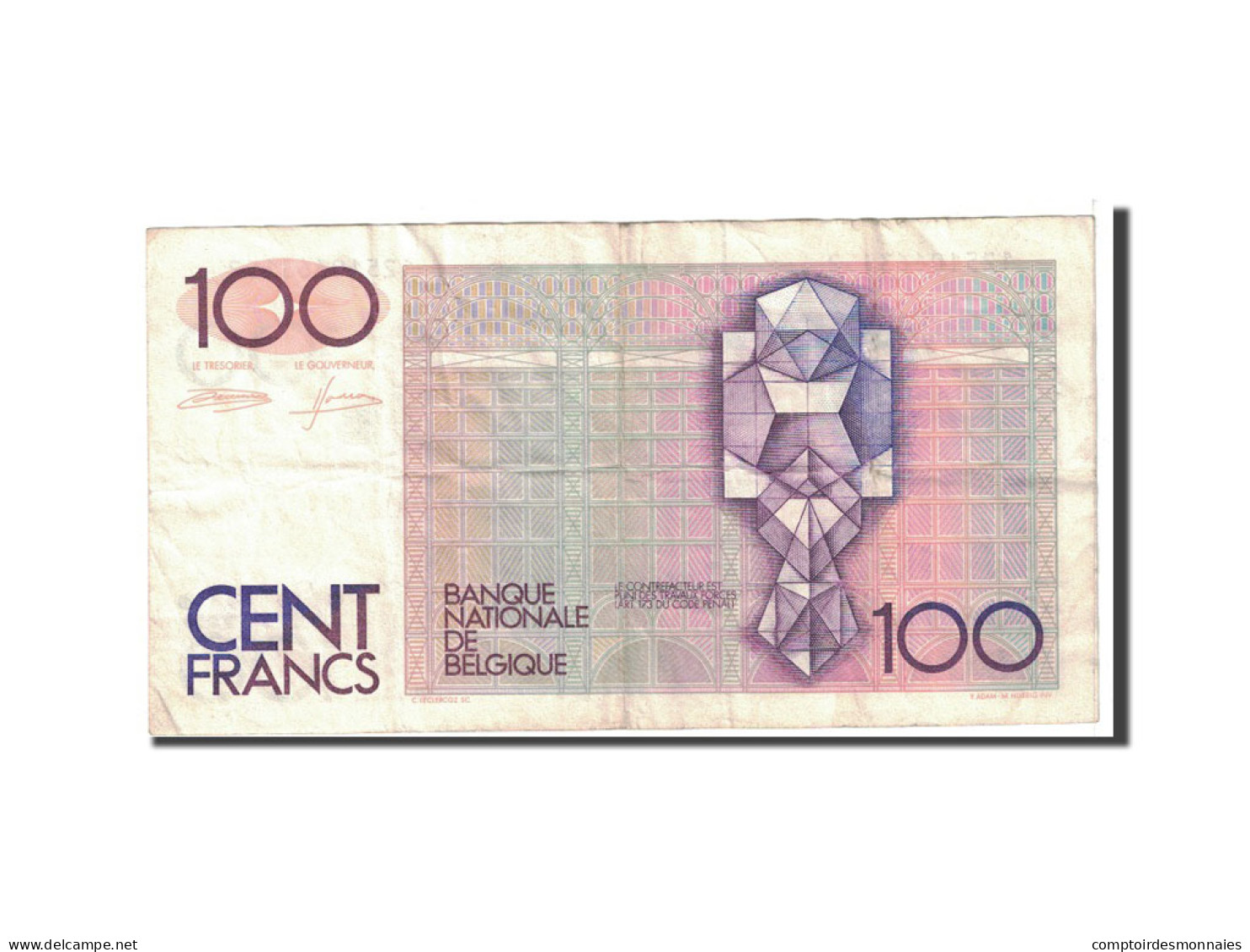 Billet, Belgique, 100 Francs, 1982, Undated, KM:142a, TTB - 100 Francs