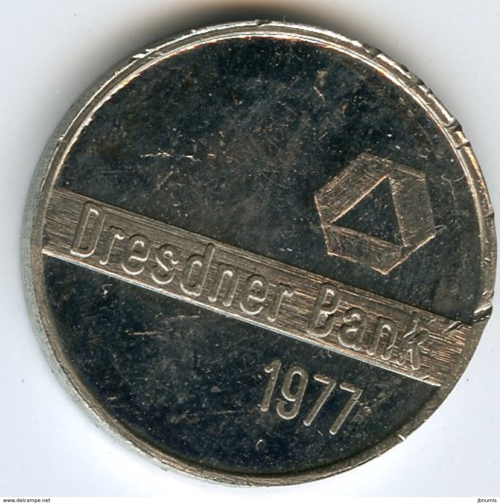 Médaille Jeton Allemagne Germany Dresdner Bank 1977 Lion - Professionnels/De Société