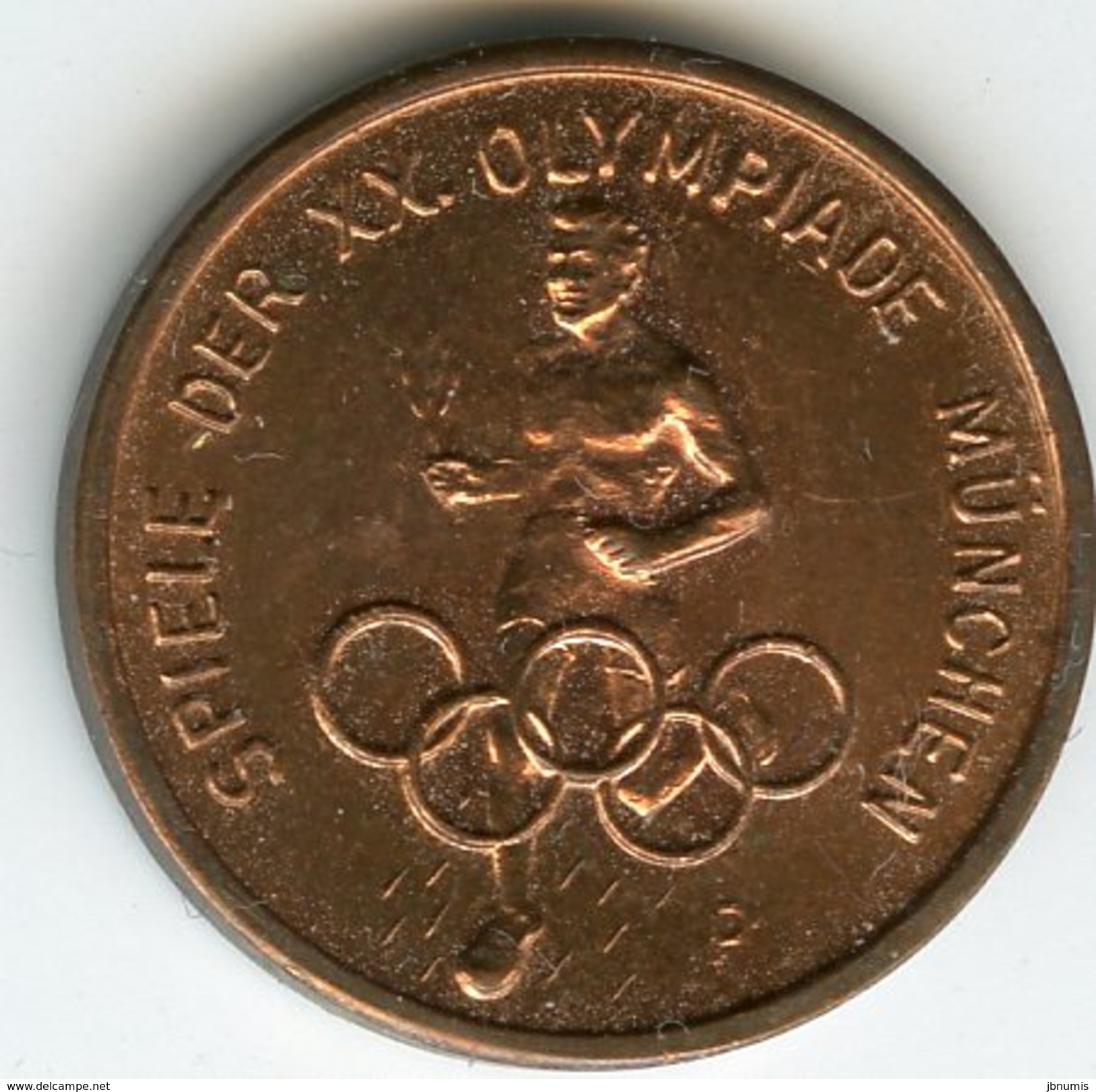 Médaille Jeton Allemagne Germany JO Jeux Olympiques Olympic Games Munich 1972 - Professionals/Firms