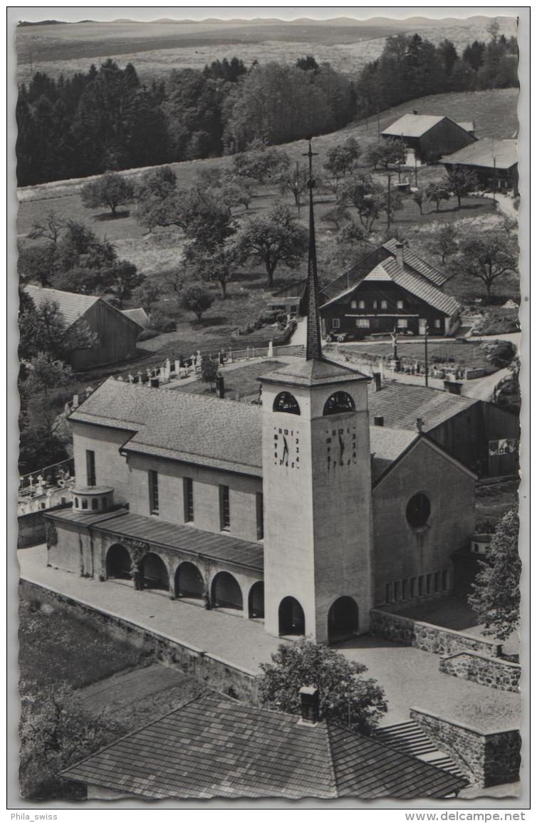 Eglise De Sorens - Vue D'avion - Photo: B. Bachmann - Sorens