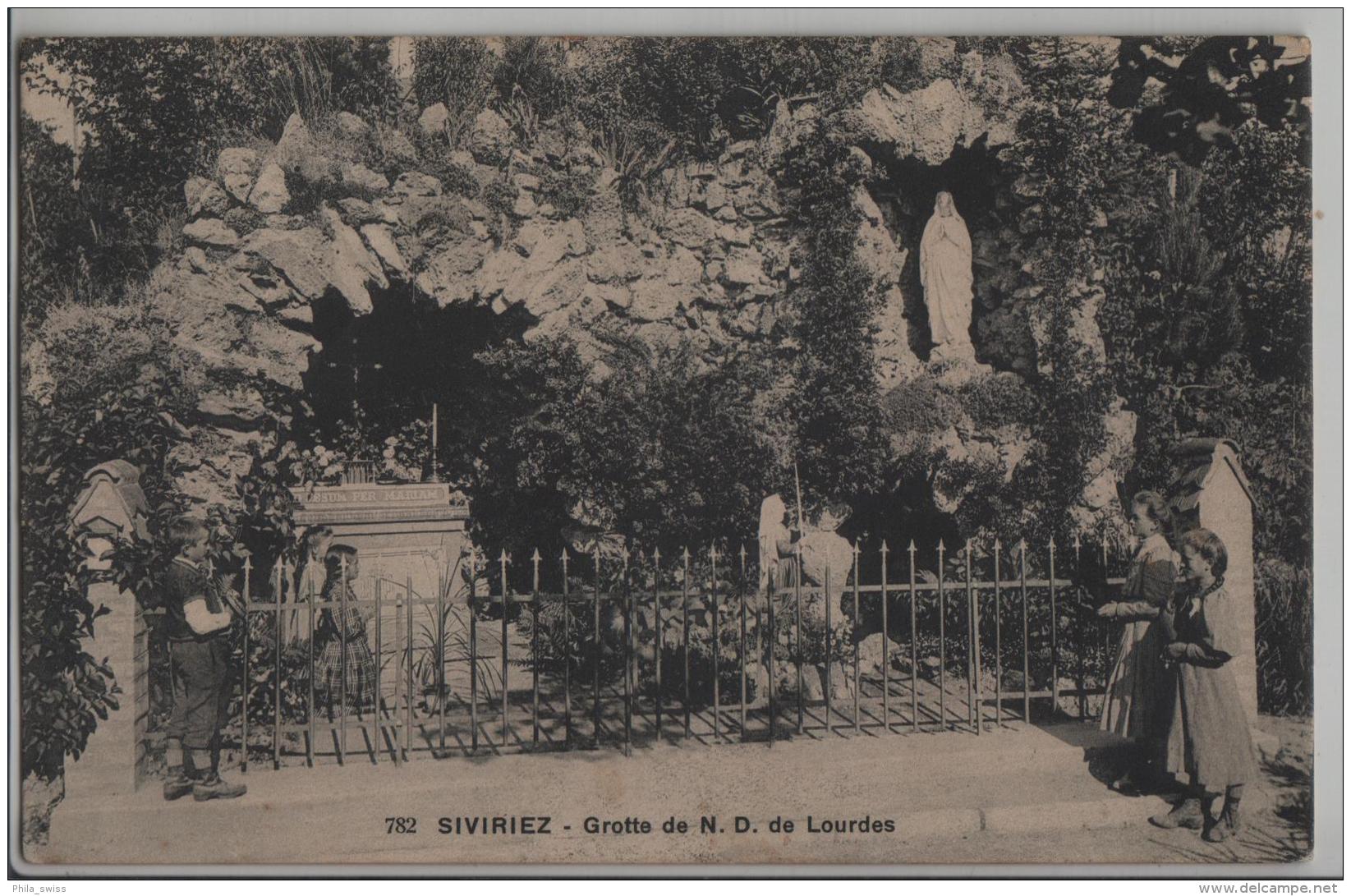 Siviriez - Grozze De N.D. De Lourdes - Animee Belebt - Photo: Paul Savigny No. 782 - Siviriez