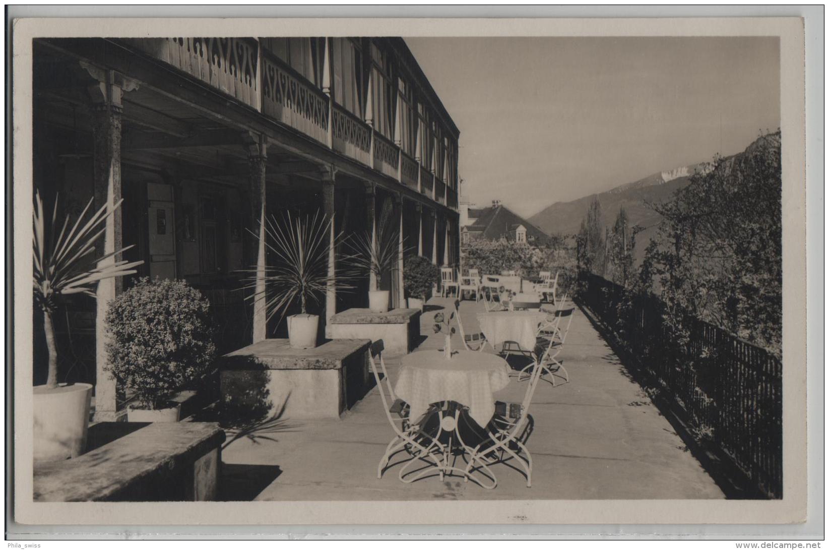 Terrasse Hotel-Kurhaus Quarten über Dem Wallensee - Photo: Alb. Steiner - Quarten