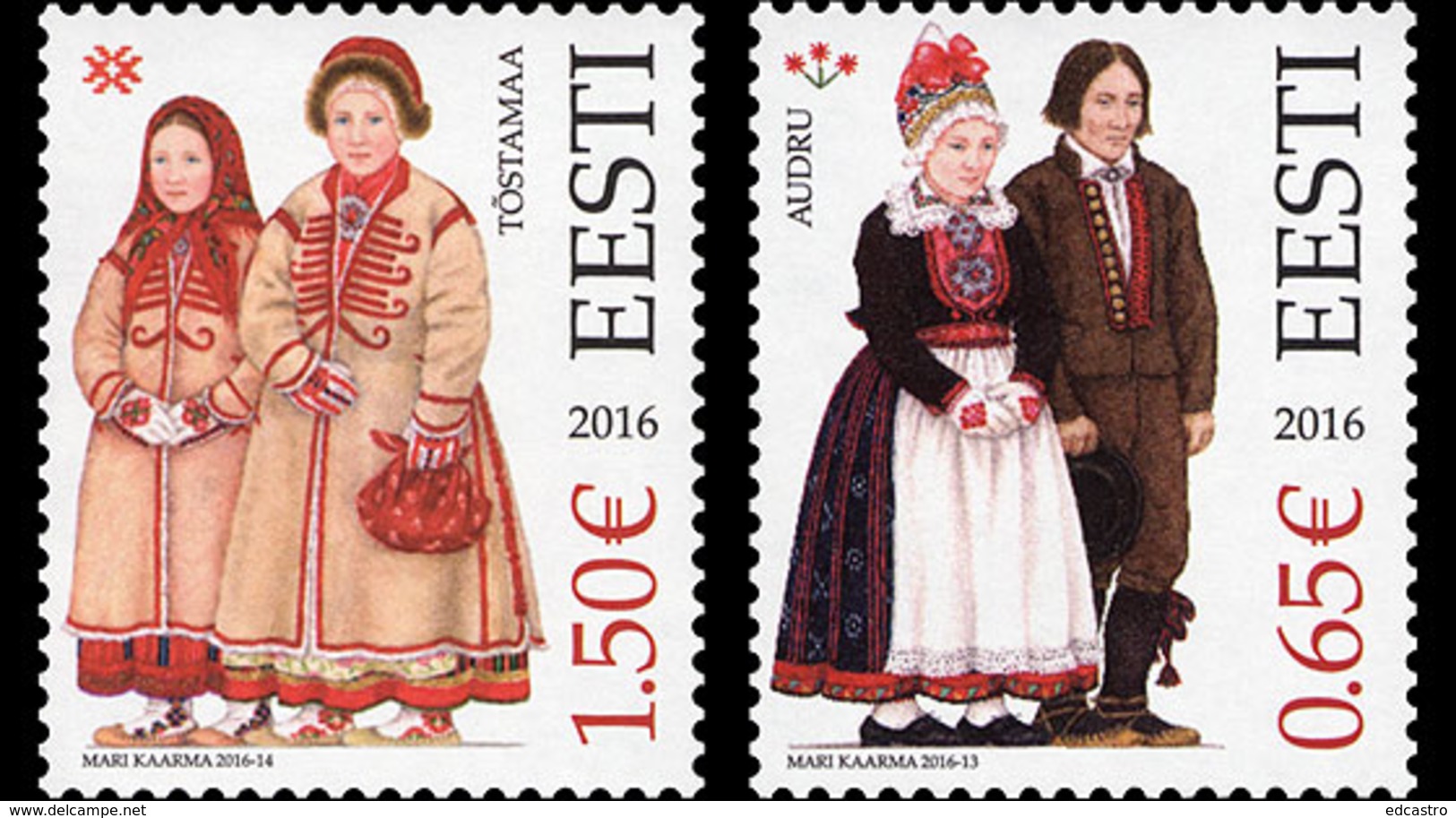 ESTONIA 2016 Estonian Folk Costumes - Audru And Tõstamaa - Estonia