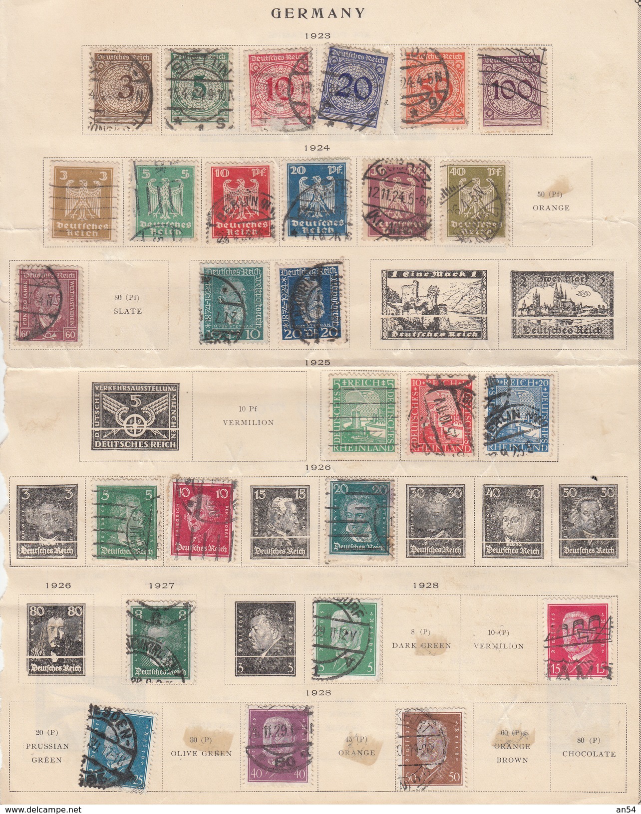 ALLEMAGNE  LOT  TIMBRES OBLITERES  BONNE COTE - Vrac (max 999 Timbres)