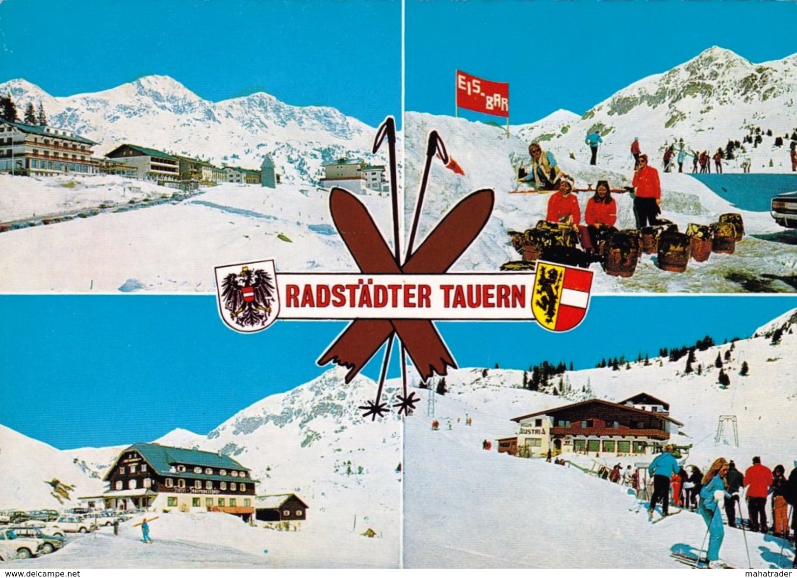 Austria Österreich - Radstädter Tauern- Multi View Mehrbildkarte - Obertauern