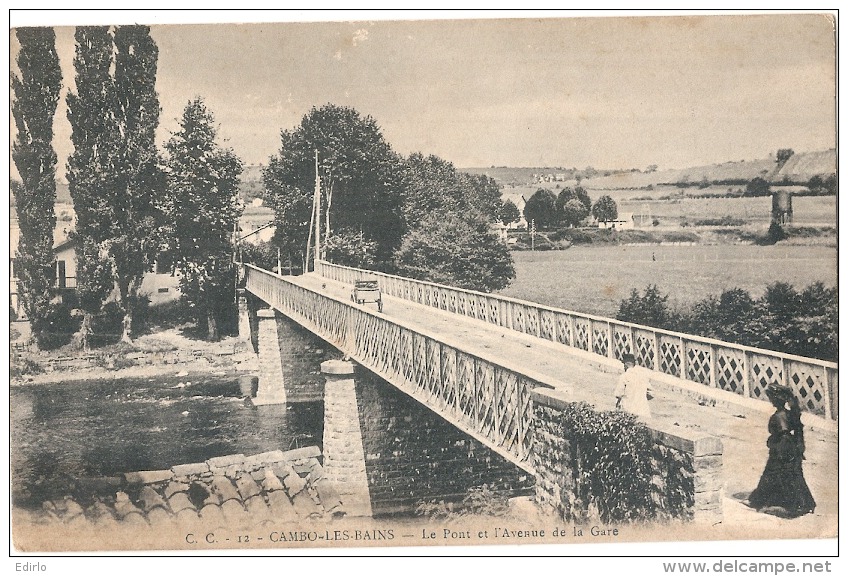 CAMBO LES BAINS  Le Pont De L'avenue De La Gare TB - Cambo-les-Bains