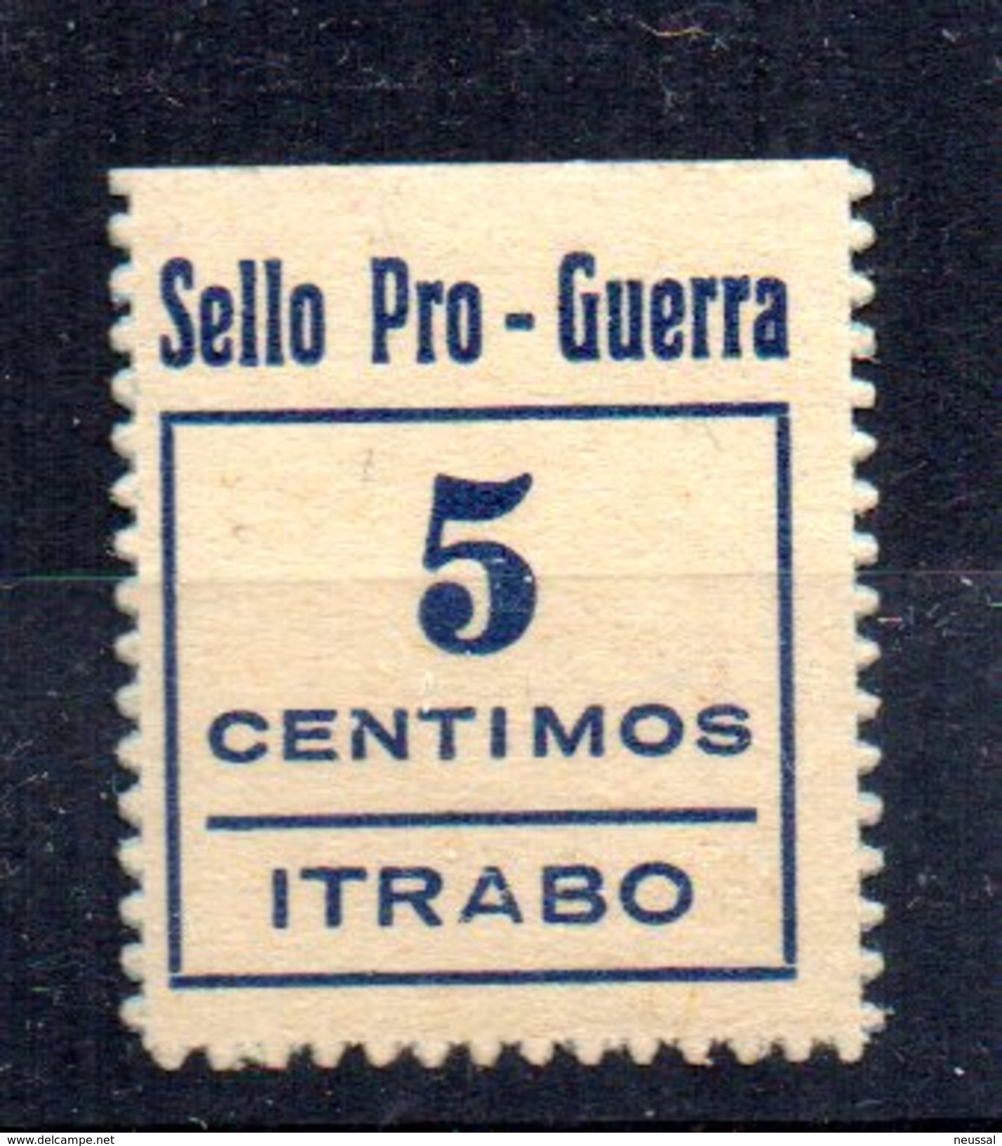 Viñeta De Pro Guerra  Itrabo. 5cts. - Spanish Civil War Labels