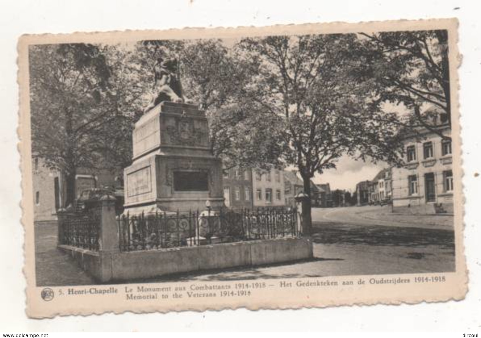 34808 -   Henri-Chapelle Le Monument Aux Combattants  14 - 18 - Welkenraedt