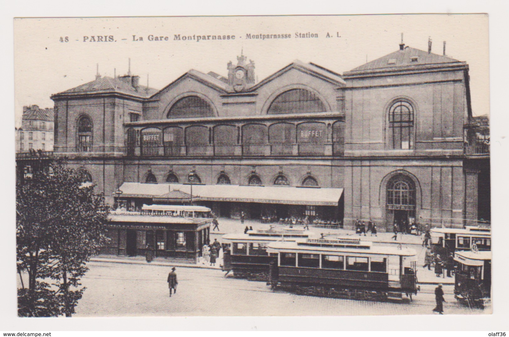 CPA PARIS 75 La Gare Montparnasse N° 48 - Pariser Métro, Bahnhöfe