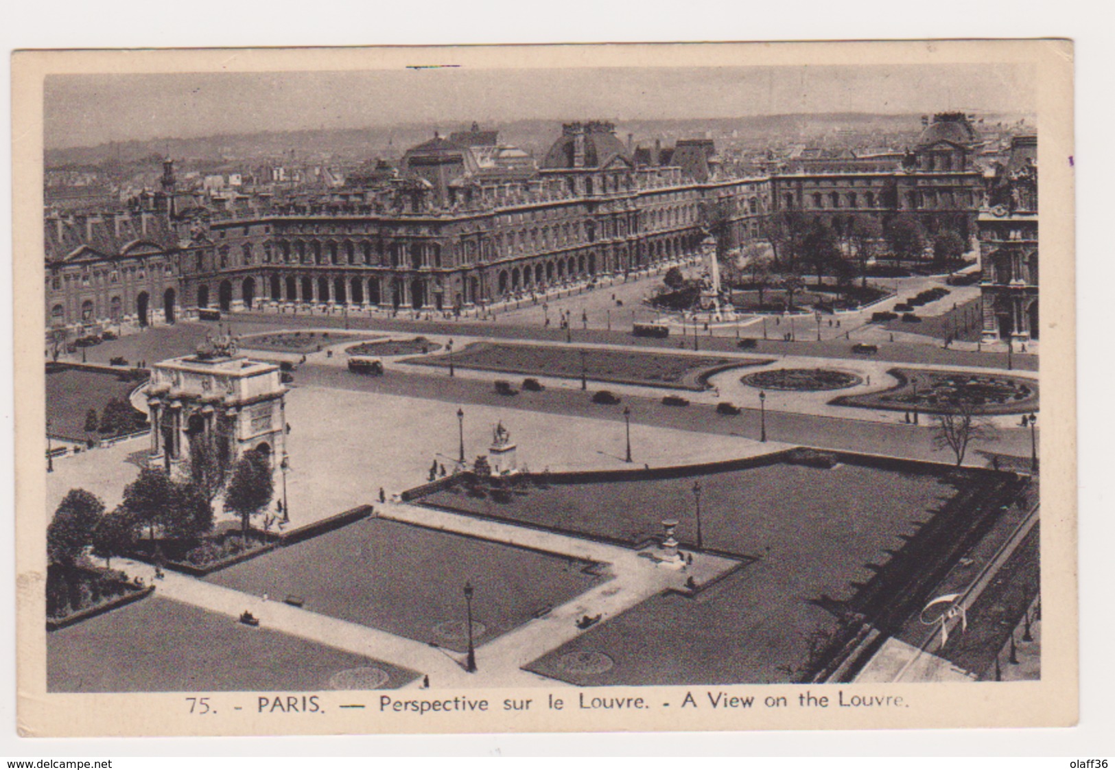 CPA PARIS 75 Perspective Sur Le Louvre N°75 - Louvre