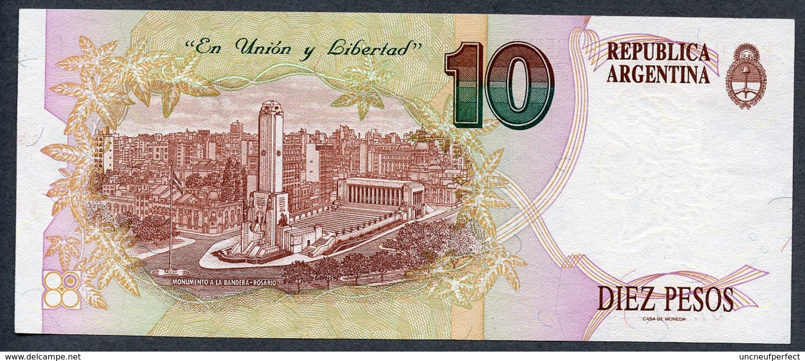 - 10 PESOS - 1994 - Série C ( Bottero - B3043) *** AUNC *** N° 07.487.913 C - Argentina