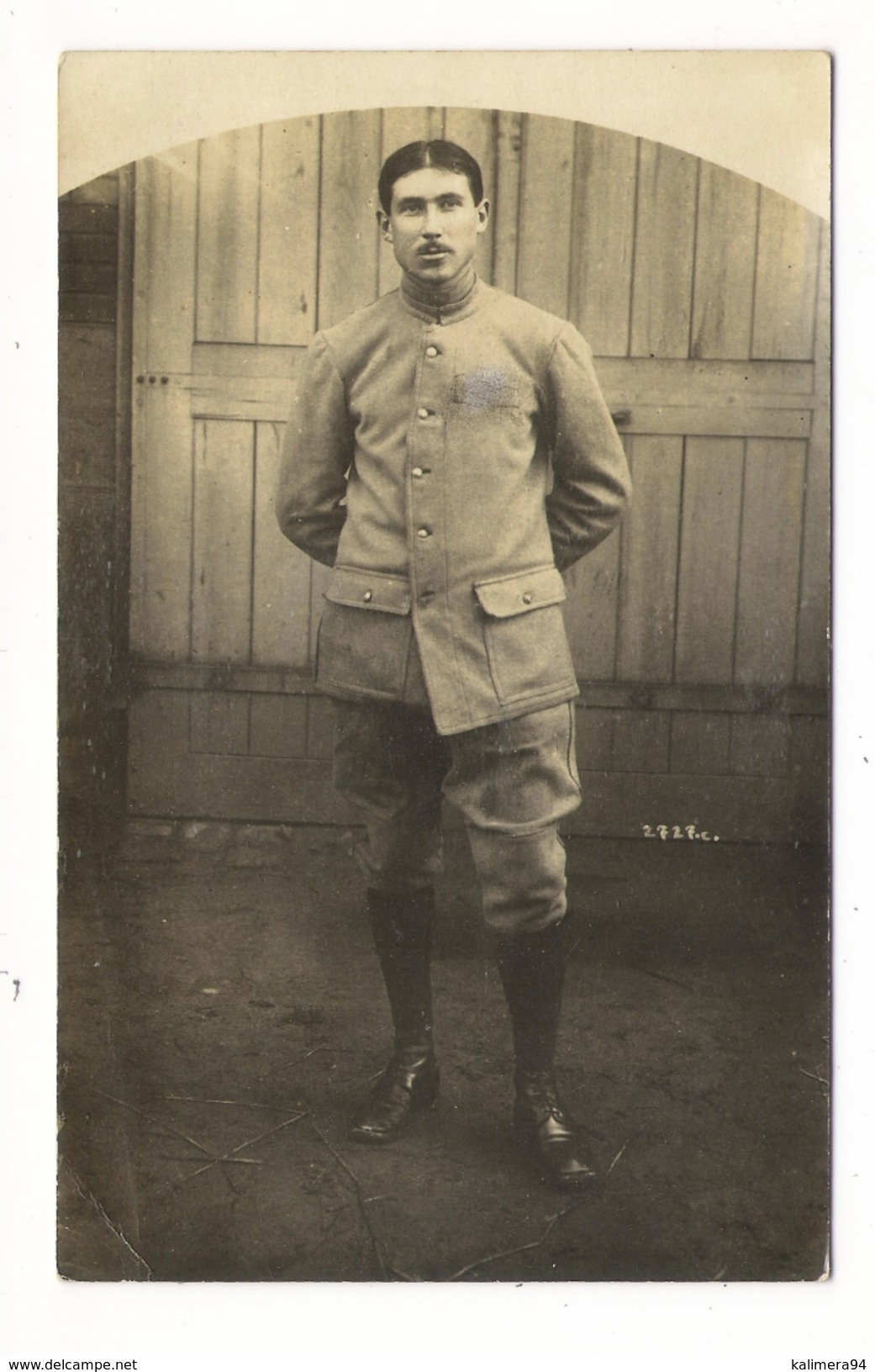 CAMP  DE  MANNHEIM - BADEN  ( Allemagne , Octobre 1916 ) /  Prisonnier Militaire Français  /  CARTE-PHOTO - Guerre 1914-18