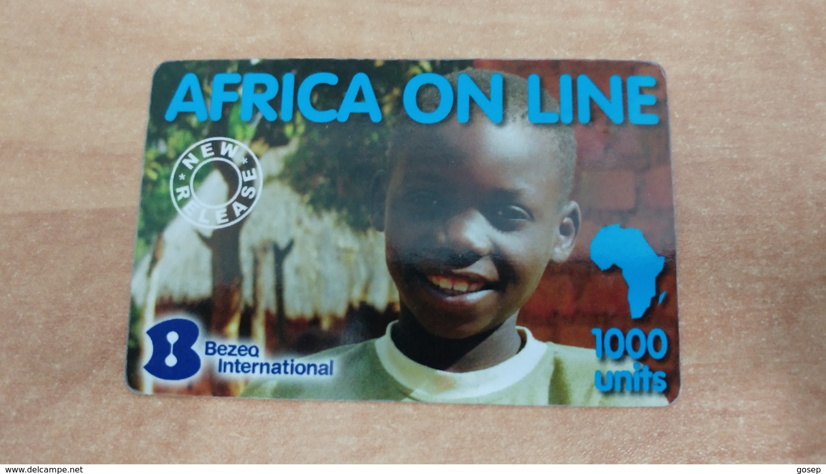 Israel-africa On Line-(2)-(1000units)-bezeqi International - Zentralafrik. Rep.