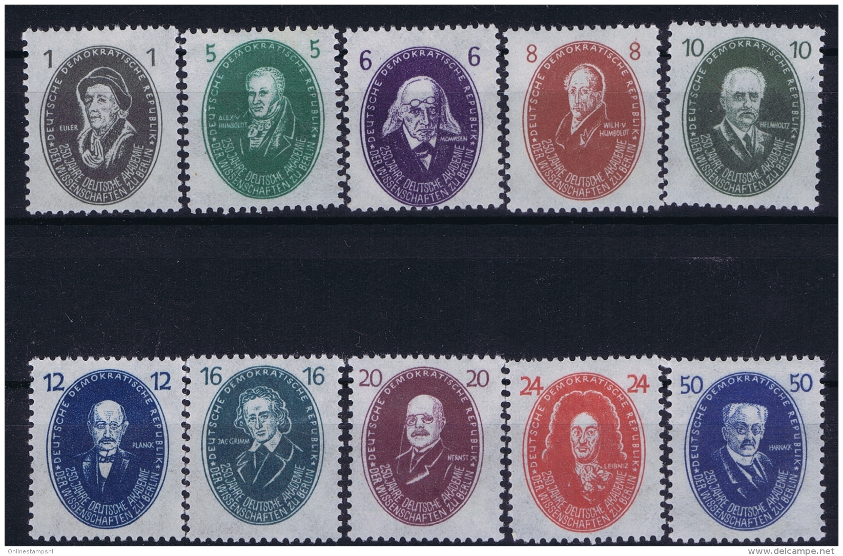 DDR  Mi Nr 261 - 270   MNH/**/postfrisch/neuf Sans Charniere  1950 - Nuevos