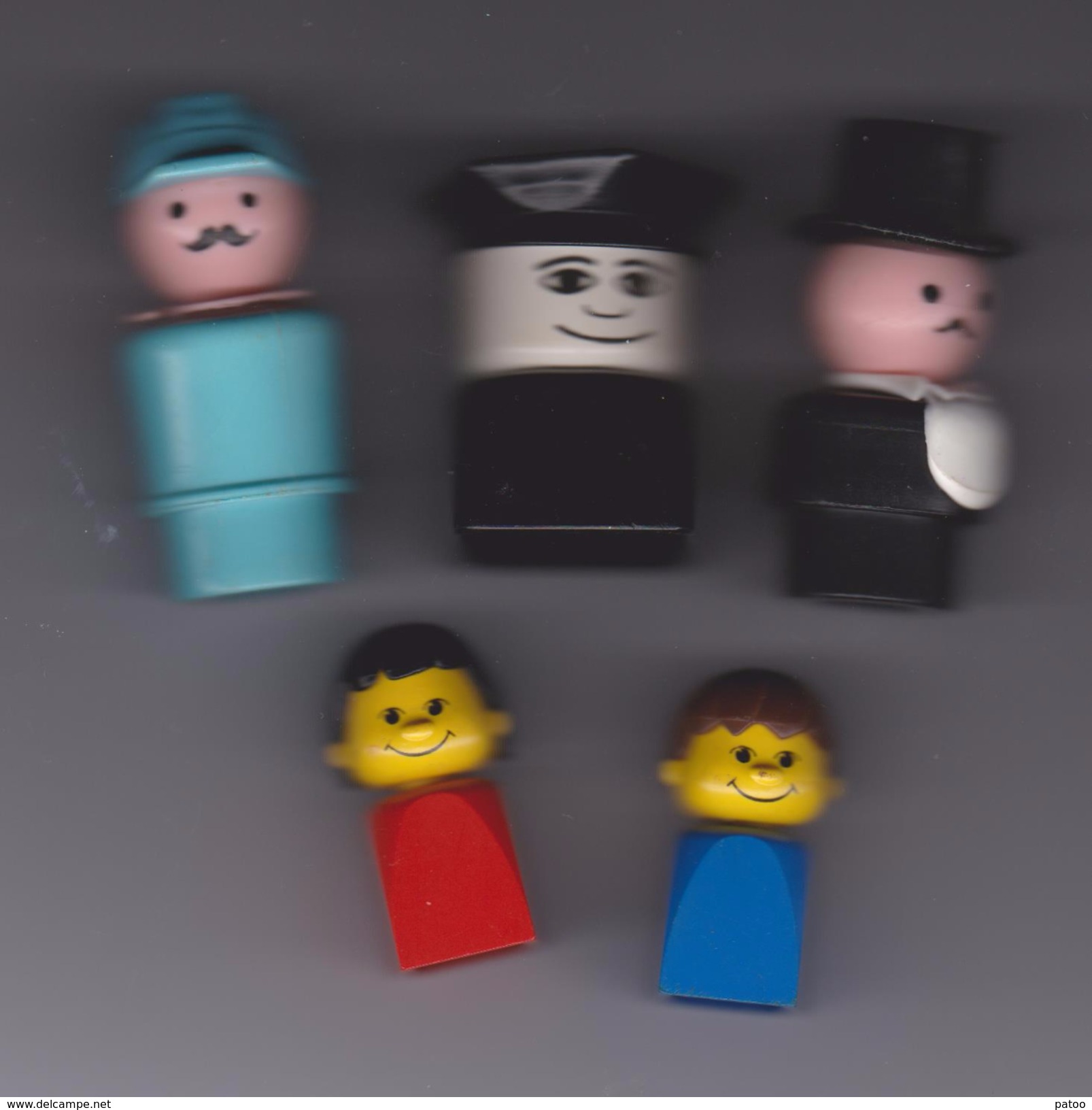 LOT  DE  5   PERSONNAGES   DUPLO  DIFFERENTS  ( 3 Grands  Et  2  Petits  ) - Autres & Non Classés