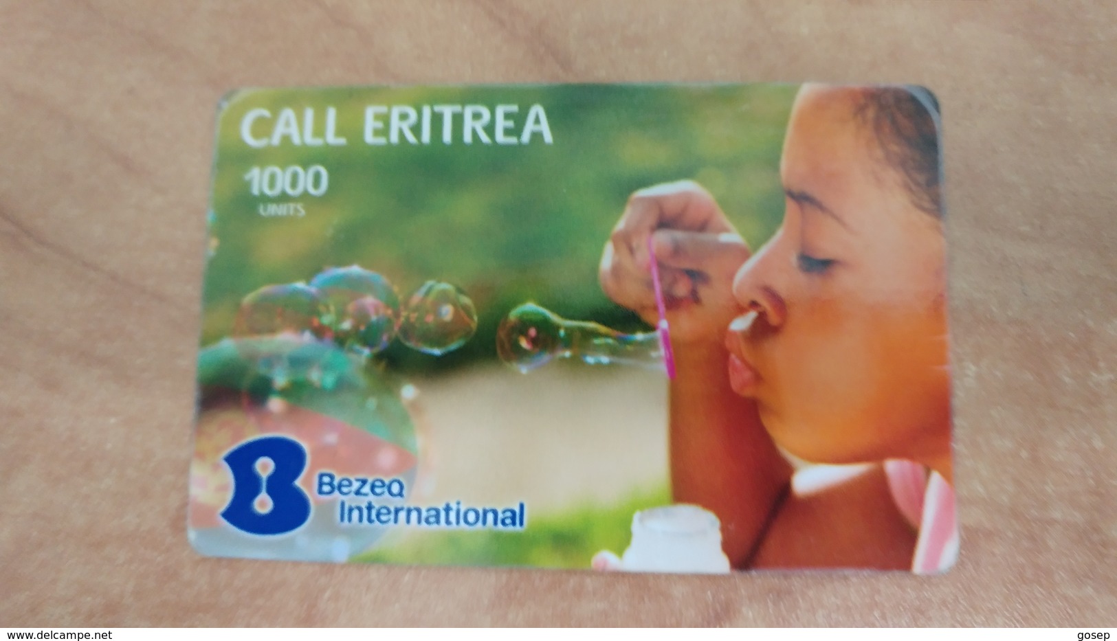 Israel-calleritrea-(4)-(30.11.2012)-(1000units)-bezeq International-used Card - Erythrée