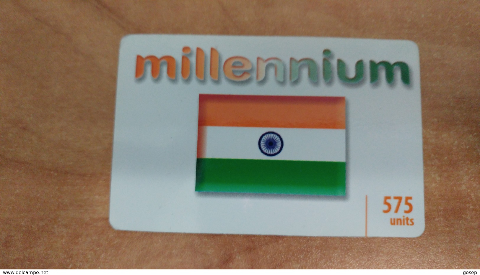 Israel-millennium-(2)-(12/2011)-(575units)used Card - India