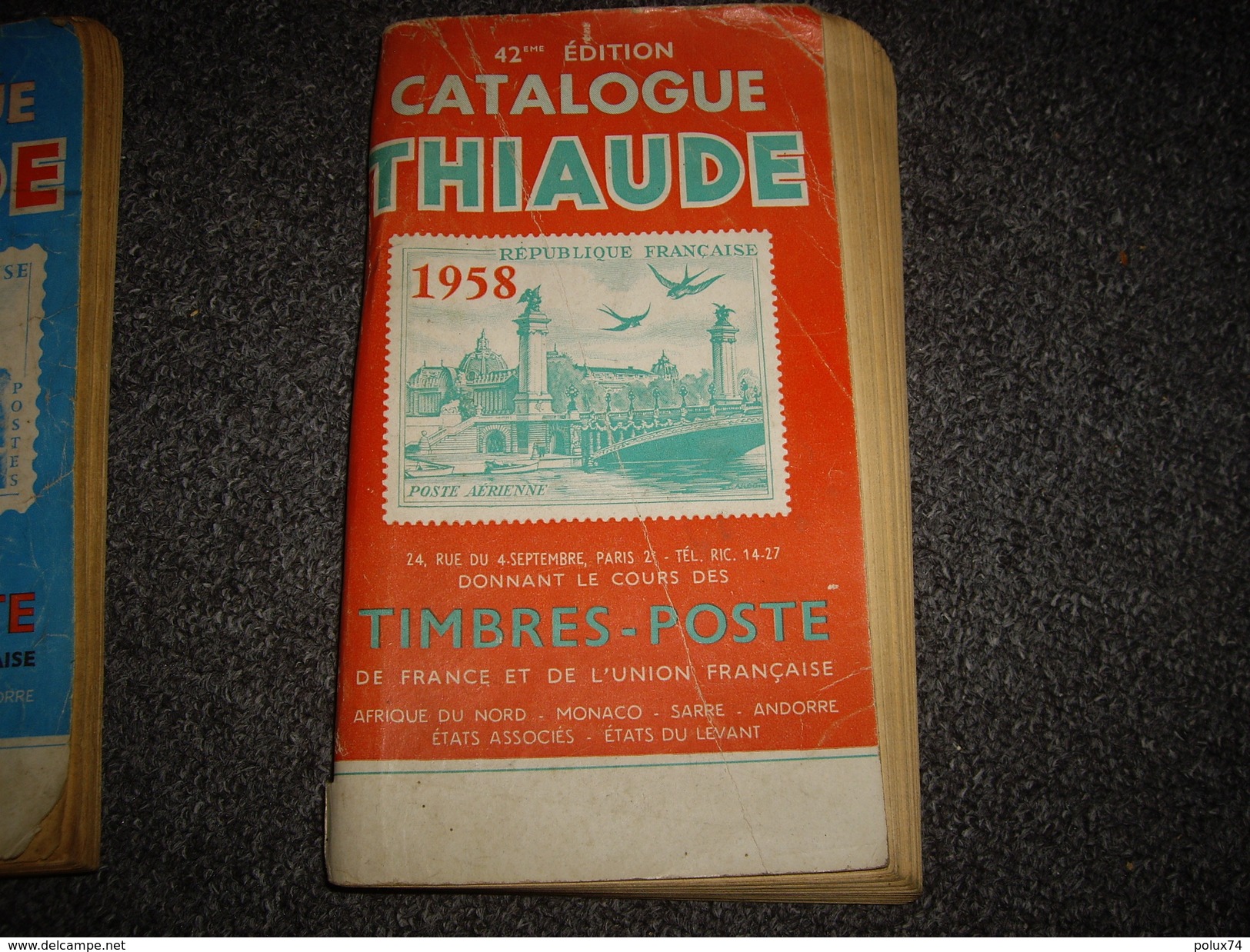 CATALOGUE  THIAUDE  1958 - France