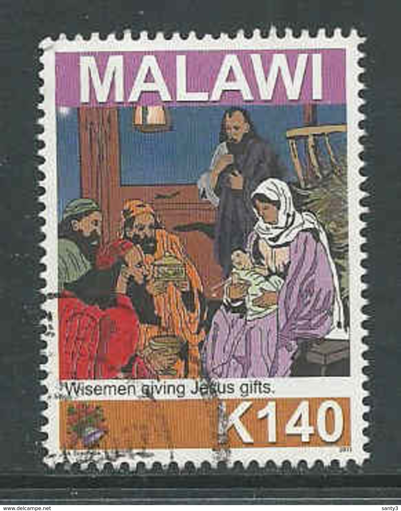 Malawi, Yv 806 Jaar 2012, Kerstmis,  Gestempeld, Zie Scan - Malawi (1964-...)