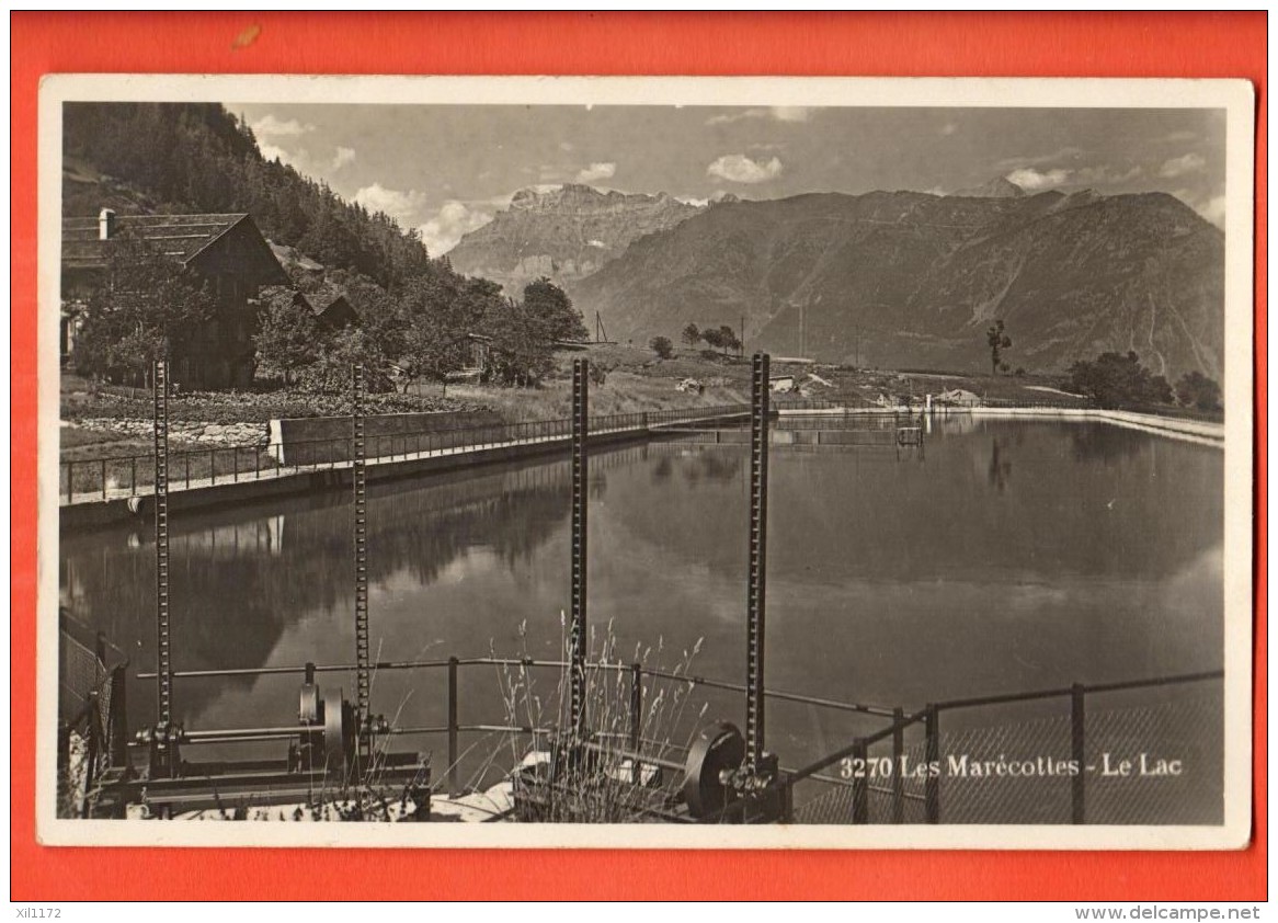 DUT-28  Les Marécottes Sur Salvan, Le Lac. Cachet 1929. Phototype 3270 - Salvan