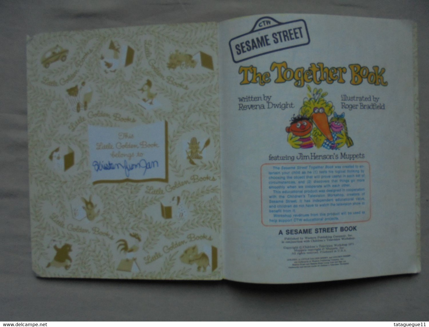 Ancien - Petit Livre Pour Enfant - SESAME STREETThe Toggether Book - 1971 - Libri Illustrati